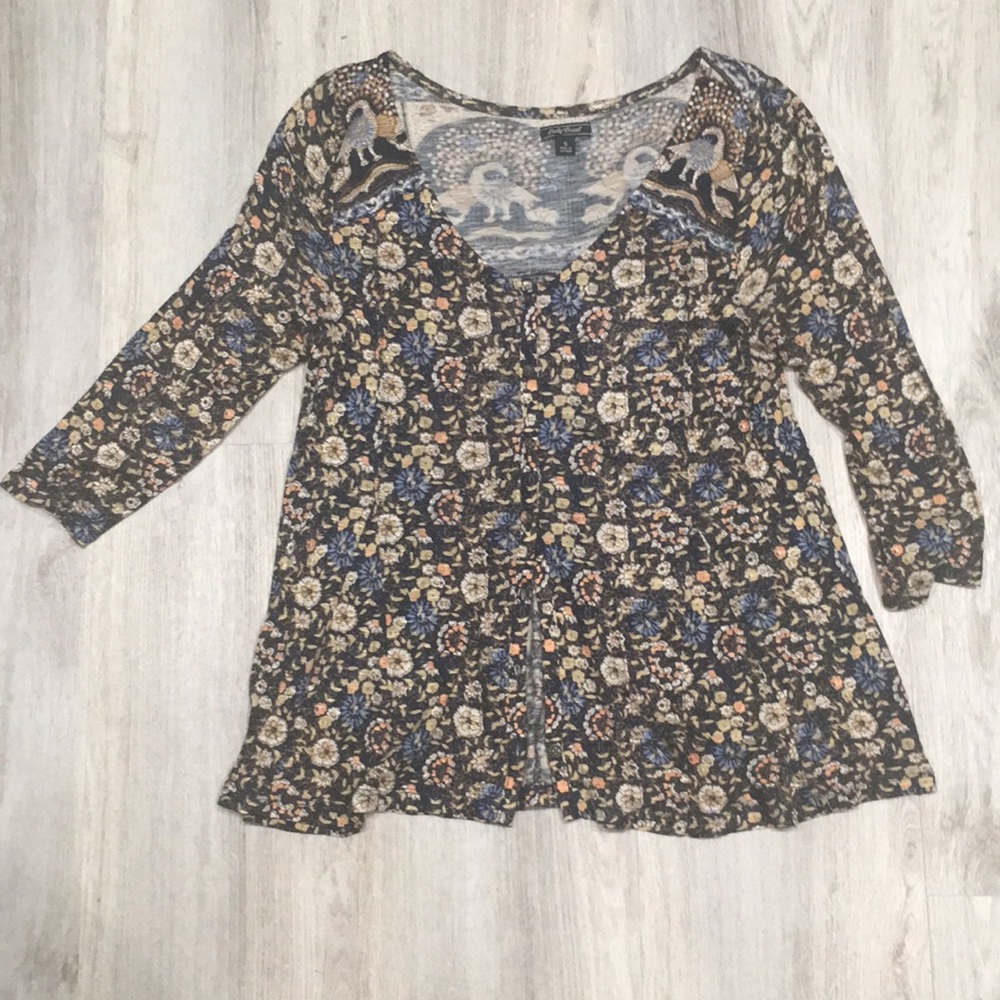 Lucky Brand Print Blouse